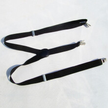 Black Elastic Suspenders for Women, 1 Set Anti- Casual Wear Adjustable Straps