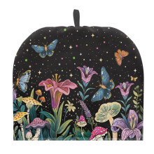 Butterfly Flower Tea Cozy for Teapot – Insulated, Washable, with Hanging Ring, Compatible with Standard Teapots