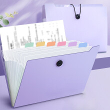Borsa portadocumenti a fisarmonica A4, organizer a 12 scomparti di grande capacità con etichette, cartella portatile per documenti e ricevute in