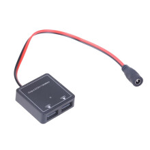 6V-30V to 5V3A Car USB Charger DC5521 to Two USB Port Fast Charge Power Adapter for Car Phone Solar Panel Power Adapter