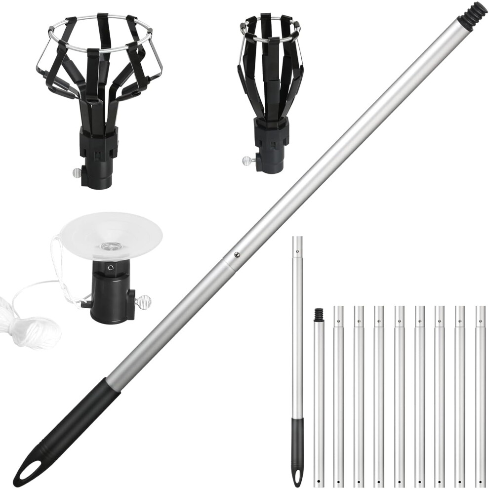 12 Ft Light Bulb Changer For High Ceilings Â With Basket & Suction Cup, Compatible With Standard Bulbs 9405492460485