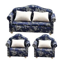 1:12 Miniatur-Holzsofa Puppenhausmöbel Miniatur-Couch Puppenhaus Dekorationsaccessoires für Arbeitszimmer, Schlafzimmer, Wohnzimmer