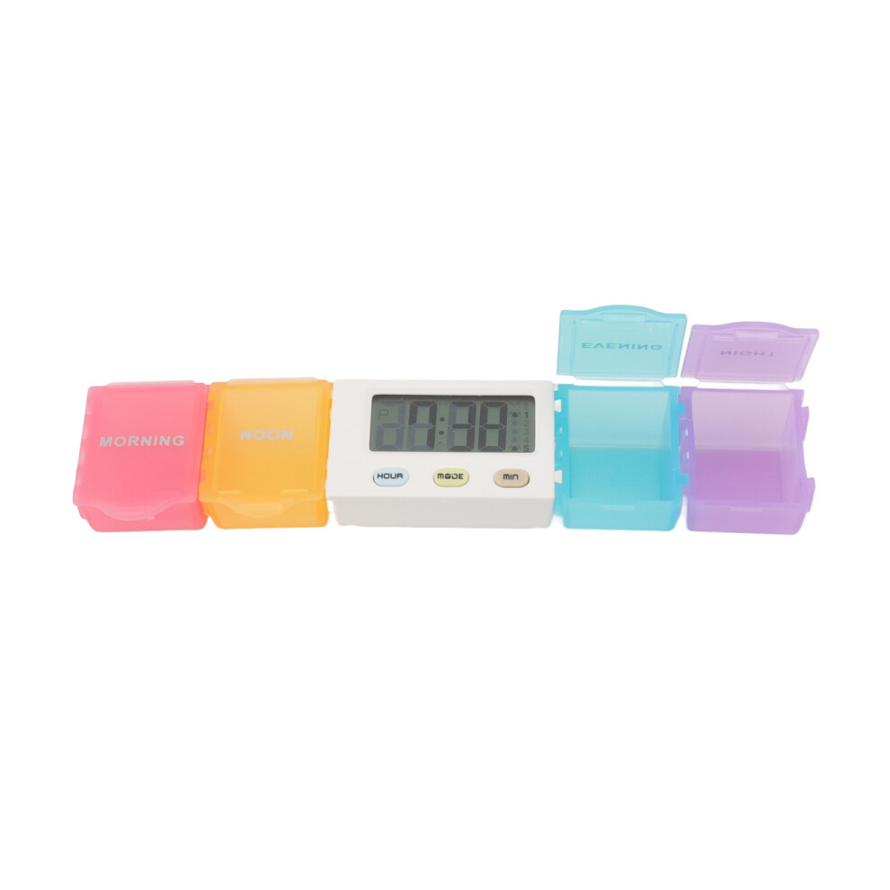 Large Capacity Electronic Medicine Box with Timer, Detachable & Portable