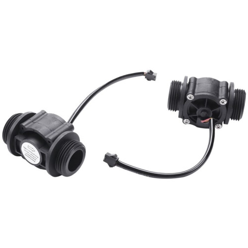 20ST Vattenflödessensor Bränsleflödesmätare Vattenmätarsensor Flödesmätare Vattensensor Räknarindikator FS400A G1 DN25 1-60L/Min 1