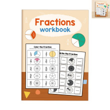 Math Workbook: Fractions for Kids (24pg)