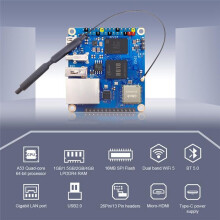 Para Orange Pi Zero 3 Placa de Desarrollo 1.5GB+Disipador de Calor H618 WiFi5+BT 5.0 Gigabit LAN para Android 12 Debian12 Ubuntu22.04