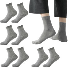 Men's Breathable Ankle Socks – Cotton Mesh Quarter Socks for Work, Running & Business – Black/Grey