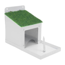 Squirrel Feeder With Lid Metal Rustproof Easy Filling Outside Feeder Box | for Garden Yard Grassland Porch
