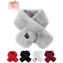 Heatwave Scarf, Rechargeable Heated Scarf with 3 Heat Settings, Overheat Protection & Hidden Pocket, Soft Washable Fabric for Winter Warmth