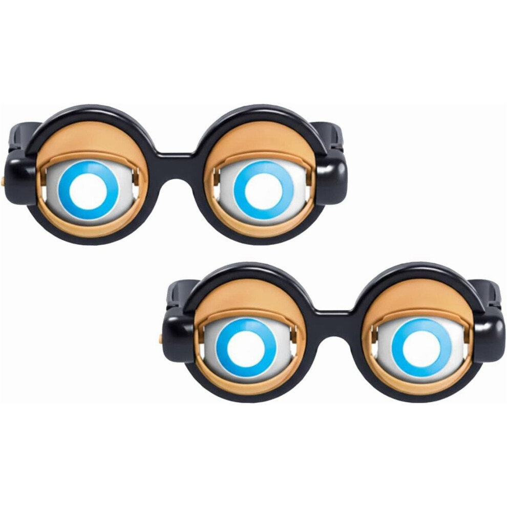 Winking Glasses,Blink & Wink Novelty Blinking Glasses,Kinetic Crazy Eyes Sunglasses, For Prank, Party Jokes