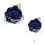 Corsage de pulso com rosa artificial e pérola – Azul, 1 unidade 1