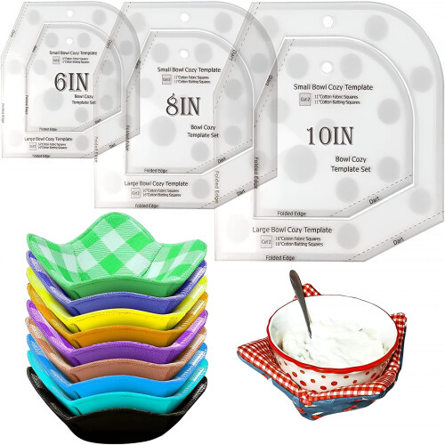 ACDANC Bowl Cozy Template Set White 3 pcs