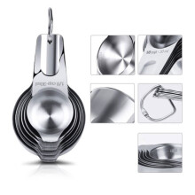 HEMOTON 7 Pcs/Set Stainless Steel Measuring Cup Spoon Spoons for Cooking