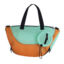 Cat Shower Net Bag Cat Bathing Bag for Nail orange green