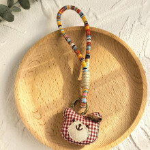 Handmade Fabric Cute Cartoon Animal Pendant Keychain Fashionable Bag Charms Accessories Adorable Animal Key Chain Jewelry Gift For Women