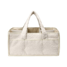 Draagbare babycaddy, duurzame opbergbox voor de babykamer, commodehouder met afneembare tussenschotten, ideaal voor een babydoop.