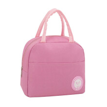 Sac à lunch isotherme pour homme et femme, étui de transport tendance, sac à lunch portable, sac à lunch bento imprimé dessin animé rose