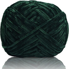 AUQ 100g Soft Chenille Velvet Yarn for Crocheting & Knitting – Fluffy, Warm DIY Craft Yarn for Hats, Scarves, Bags, Gloves, Slippers, Dolls (Rose