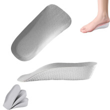Orthopädische Einlegesohlen zur Erhöhung der Körpergröße mit Fußgewölbeunterstützung bei Plantarfasziitis, Plattfüßen und Fußschmerzen –