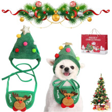 Hata Pom-Pom Crann Nollag gleoite, Hata Santa do Mhadra, Hataí Nollag do Mhadra, Tacar Bibí Réinfhia, do Ghrianghraif Saoire Madraí, Cruinnithe