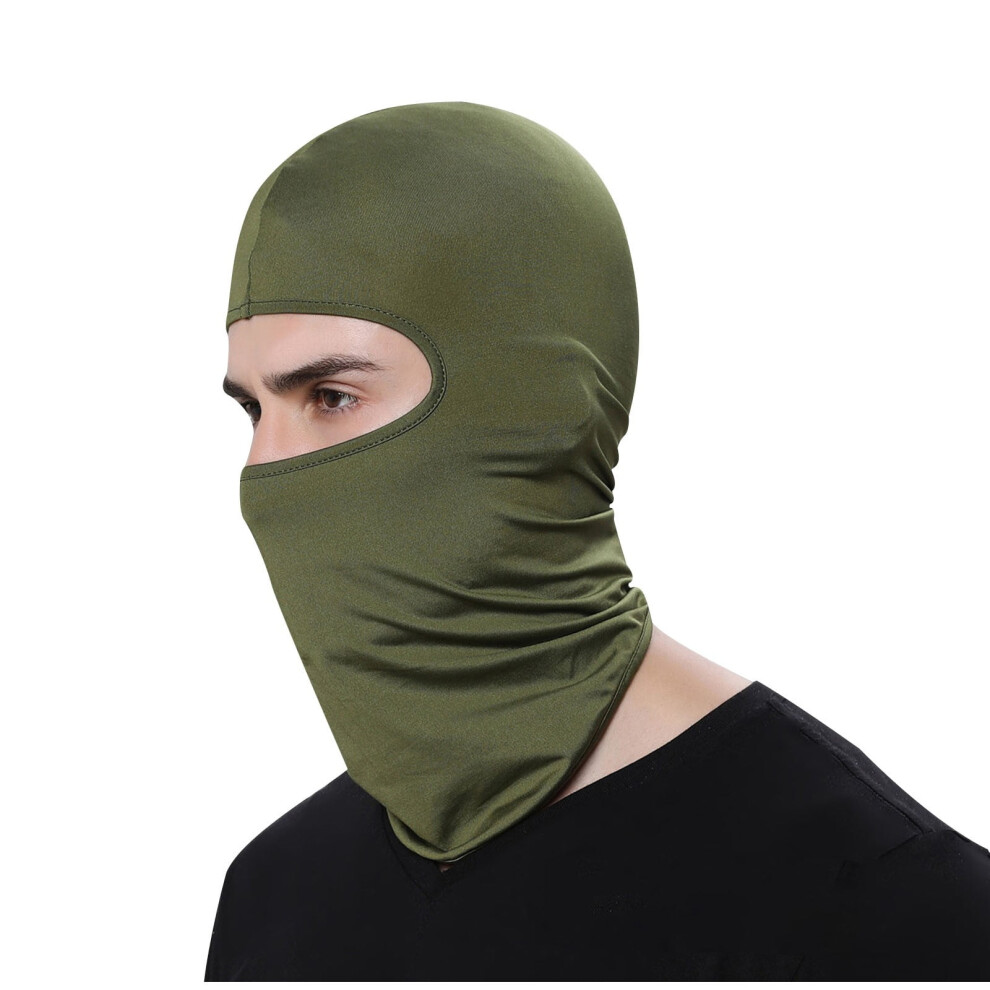Ski Mask For Men Women Balaclava Hood Skullies Beanies Outdoor Sports Cycling Hat Face Mask Olive Free Size Green 9426043751357