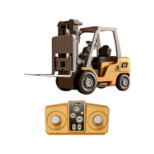 1/64 RC Forklift Toy, 2-in-1 Transformable Fork & Hook, Flatbed Tow Truck, Rechargeable – Compatible with XYZ