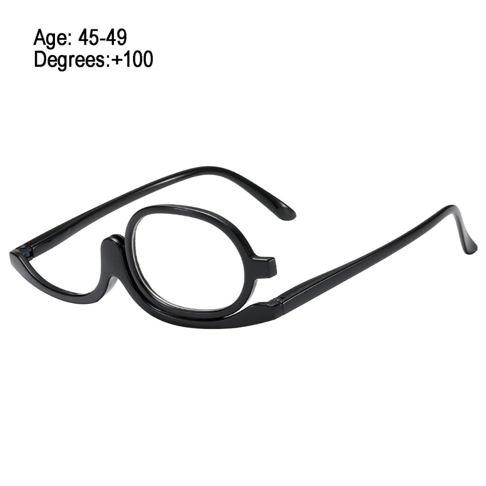 Rotatable Foldable Makeup Glasses with Bifocal Reading Hands-Free Application for Women Cosmetic Eyewear