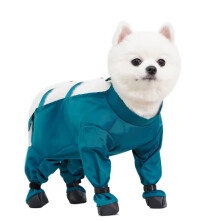 Pet Out Wrap Belly Bag Rompers with 4-Leg Shoes, Waterproof & Breathable Dog Walking Pants for Small Dogs – Compatible with Bichon, Pomeranian,