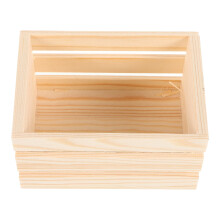 Small Wood Crate Rectangular 1Pcs for Decorative Charm