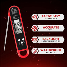 Digital Meat Thermometer for Cooking Kitchen Food Instant Thermometer with Backlight for BBQ Grill Smoker Thermometer