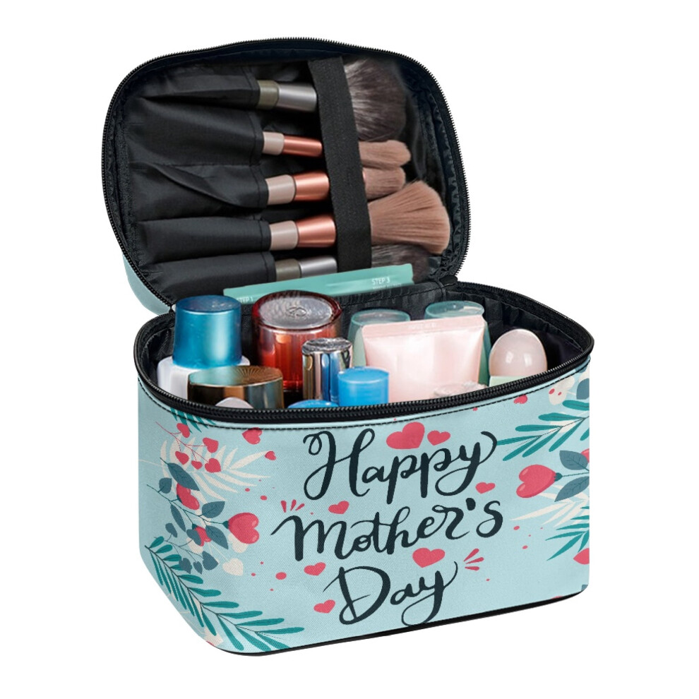 Cosmetic Bag Heart-Shaped Makeup Organizer Polyester