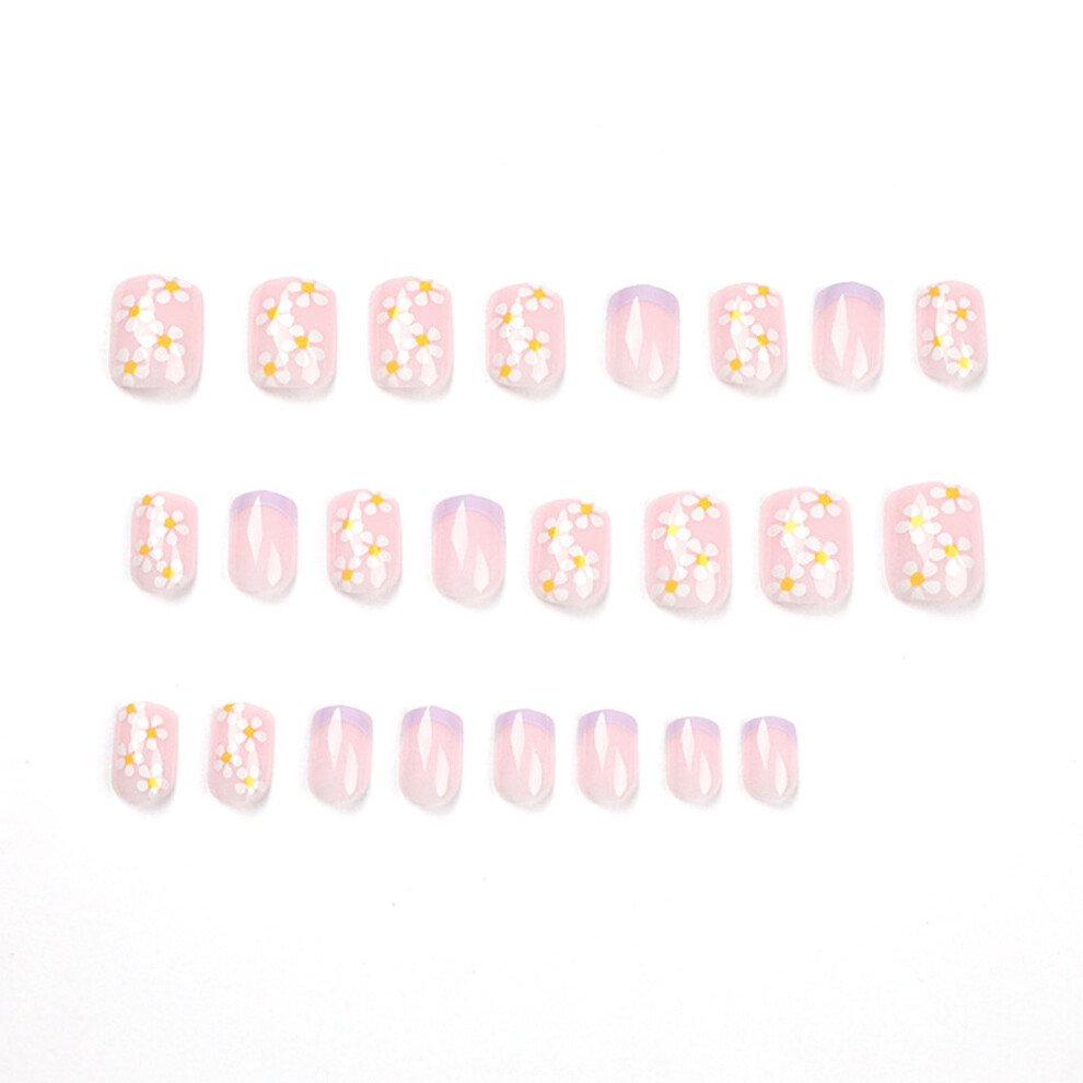 Acrylic Fake Nails Removable Nail Pieces Daily Wear Artificial Nails Nail Art Decorations