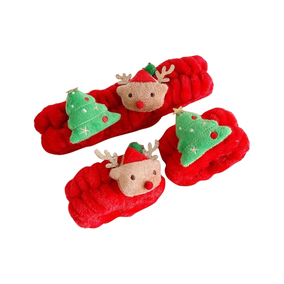 Damai Christmas makeup headband and wristband set with hair