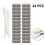24 Pcs Stainless Steel Lint Traps Silver Laundry Mesh Washer Hose Filter 1