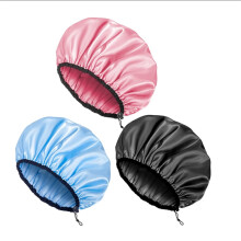 Extra-Large Adjustable Shower Cap for Women, Double-Layer Waterproof, EVA Lining, 3 Colors — Compatible with All Hair Lengths