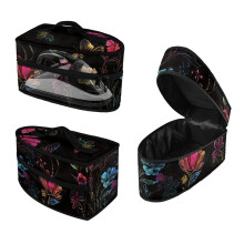 Dustproof Iron Organizer for Clothing Ironing Machines Handheld Travel Steamer Organizer Portable Colorful Flowers, Case Only