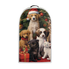 Christmas Puppy Pattern Coffee Machine Dust Cover for Kitchen Home Spill-Proof Lightweight Kitchen Blender Dust Covers
