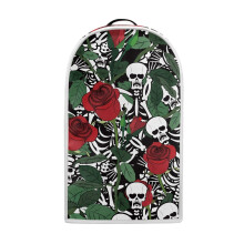 Food Processor Cover with Hand Strap Lightweight Kitchen Blender Dust Covers for Home Kitchen Indoor, Skulls and Roses