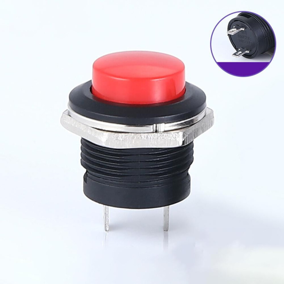 12V 16Mm Starter Switch Boat Momentary Push Button Metal For Car Boat Track Red/Green/Yellow 9087558667269
