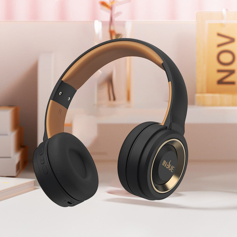 Bluetooth Headphones Wireless Bluetooth Headset With Microphone Hifi Stereo Sound Wireless Headset For Laptop 12 Hrs Working Time Wireless Headphones 9087558666736