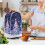 Christmas Tree Music Pattern Food Processor Cover with Hand Strap Elastic Protective Case for Kitchen Home 3