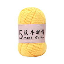 Yarn for Knitting 5 Strands Milk Cotton Doll Crochet Diy Knitting Thread Baby Sweater Wool Ball