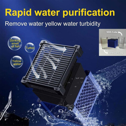 (Blue) Activated Carbon Water Filter for Ponds & Tanks 1