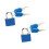 Small Keyed Padlocks 23mm Gold 2 Pcs Metal Plastic 5