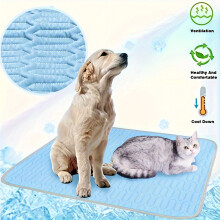 Upgraded 2025 Pet Cooling Bed – Breathable, Sweat-Absorbing, Portable, Intensive Cooling Touch Tech, for Small/Medium/Large Dogs & Cats