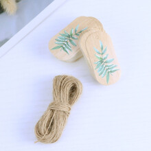 Green Leaf Hanging Tags Leaves Pattern 50 Pcs
