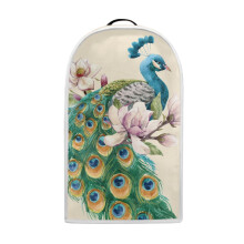 Foldable Kitchen Blender Dust Covers with Peacock Floral Pattern & Multifunctional 15.94"H x 9.45"L x 7.28"W