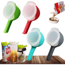 Bag Clips with Pour Spout, Reusable Food Storage Clips