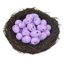 50Pcs Easter Eggs Colorful Foam Realistic Looking Vibrant Color Ultralight Unbreakable Artificial Eggs Party Ornaments