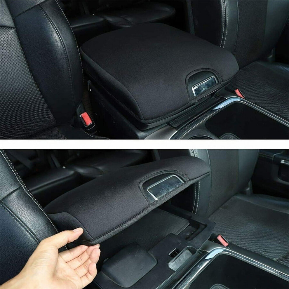 Center Console Armrest Lid Cover For Dodge Ram 1500 2500 3500 2010-2017 1X Black 9405492466869
